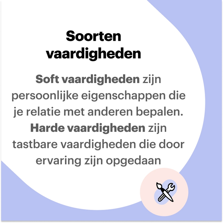 Soft en harde vaardigheden op cv vermelden